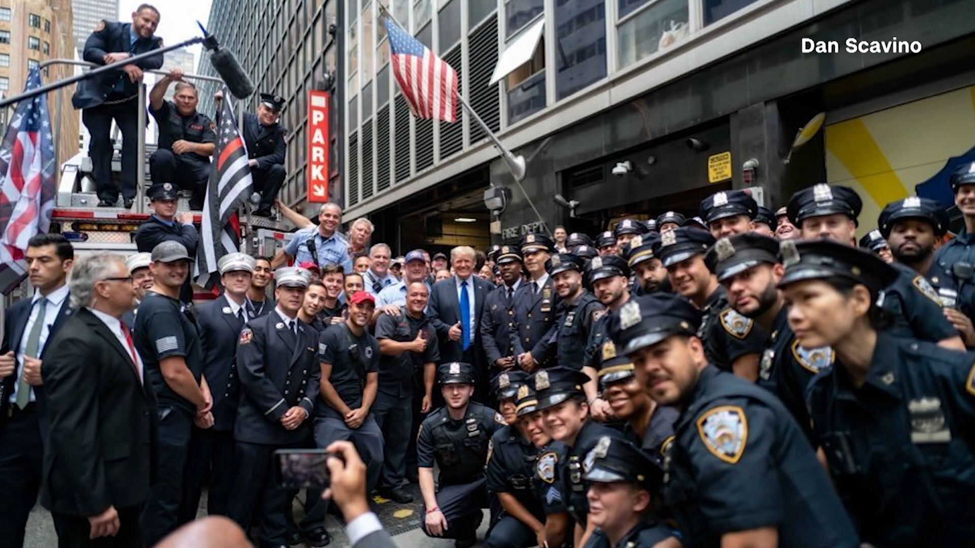 Trump Visits Police and Firsts Responders