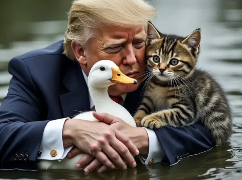 Trump Save the Cats and Ducks in Springfield Ohio